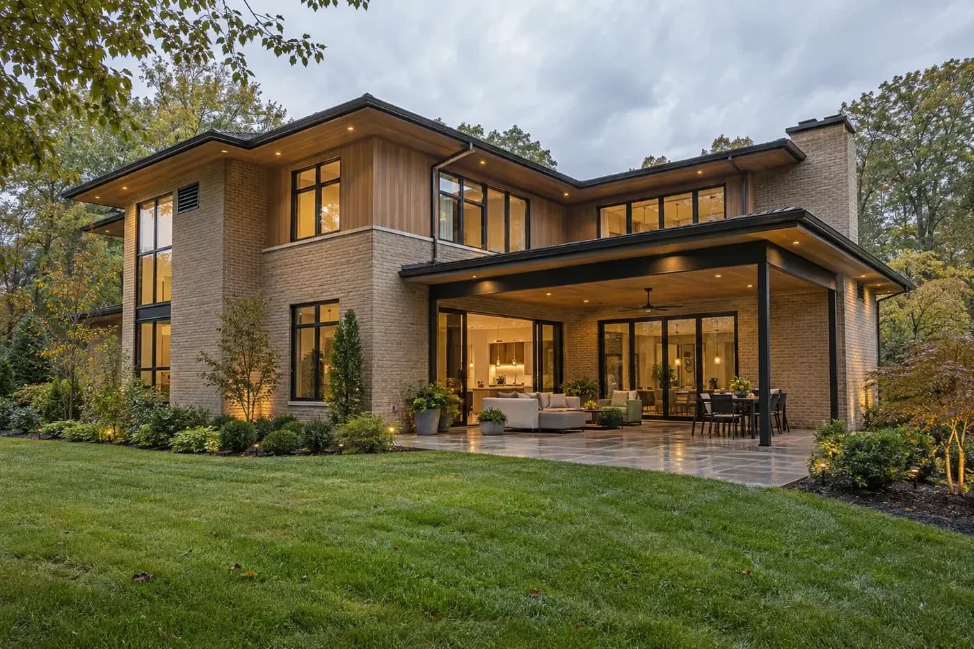 Illustrative luxury Charlotte-area custom home planned with a tight enclosure and dedicated whole-house ventilation