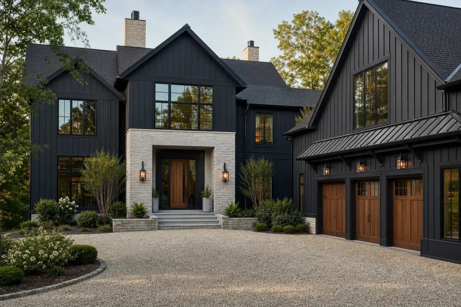 Luxury custom home exterior by Max Built, Waxhaw, NC luxury home builder